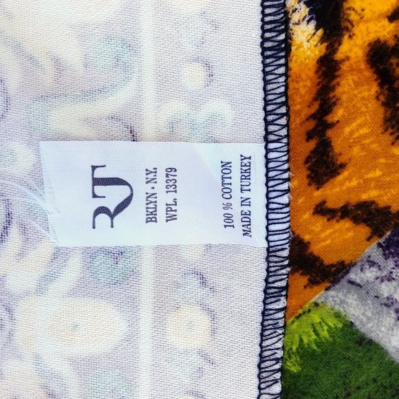 Vintage Wall Tapestry Jungle Tiger Couple Made In Turkey - Picture 7 of 7